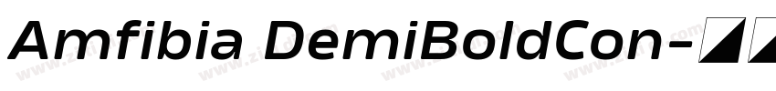Amfibia DemiBoldCon字体转换